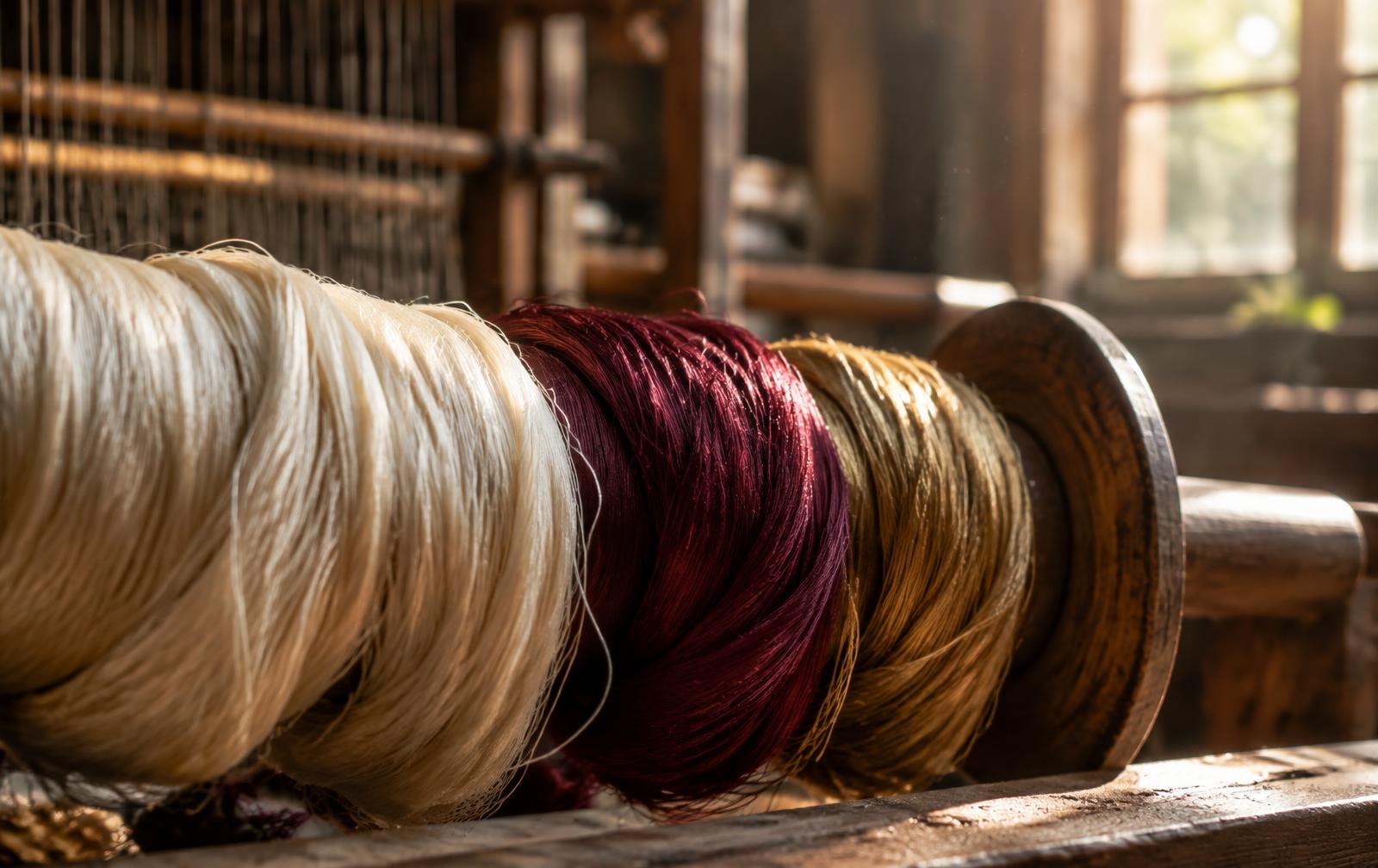 The thread of a handloom sari